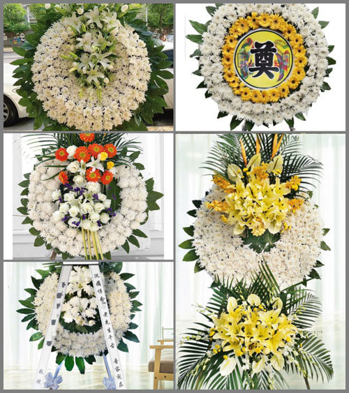 山西运城盐湖区南城街道义同村花圈速递
